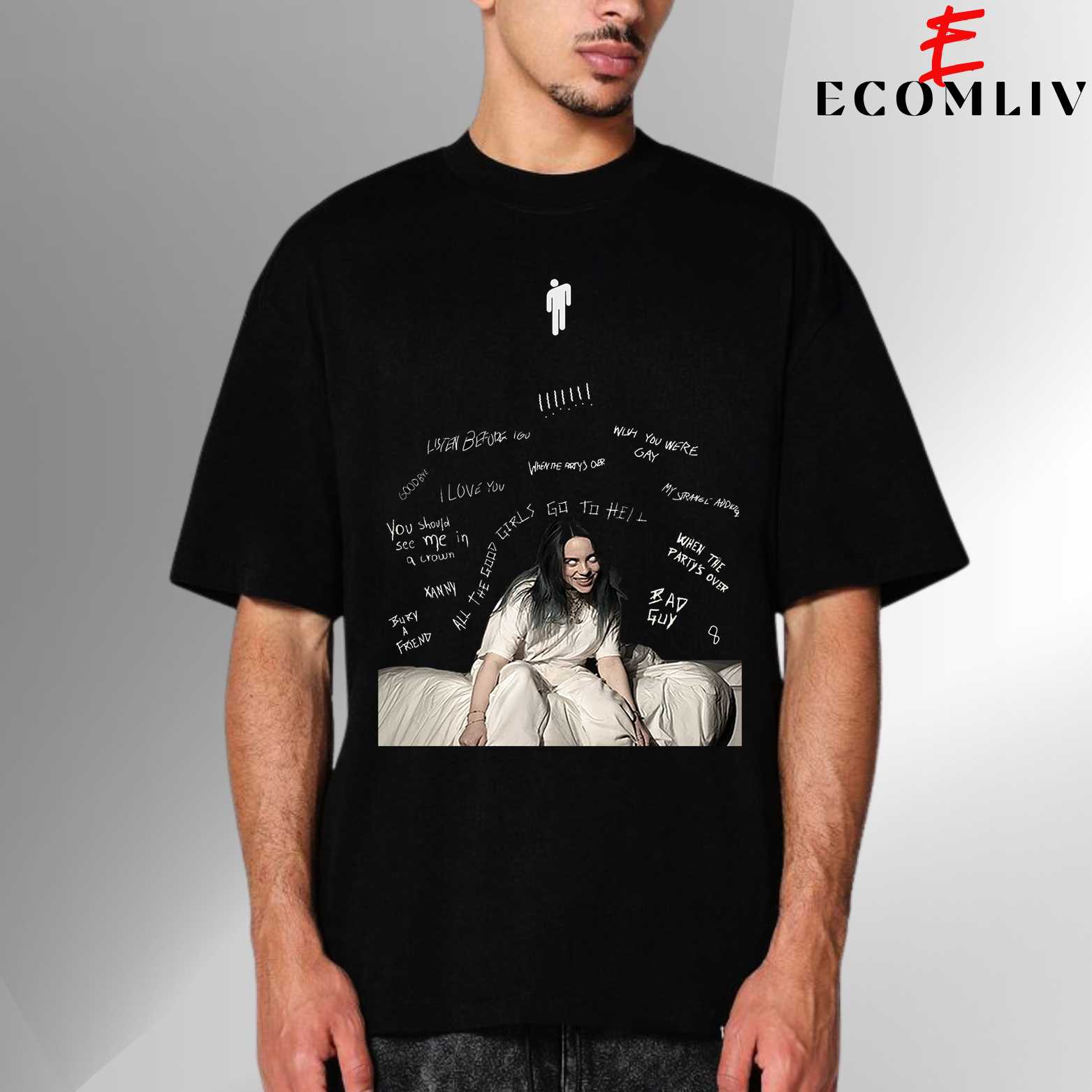 Billie Eilish Graphic Tee, Pop Fan Shirt, Streetwear Unisex